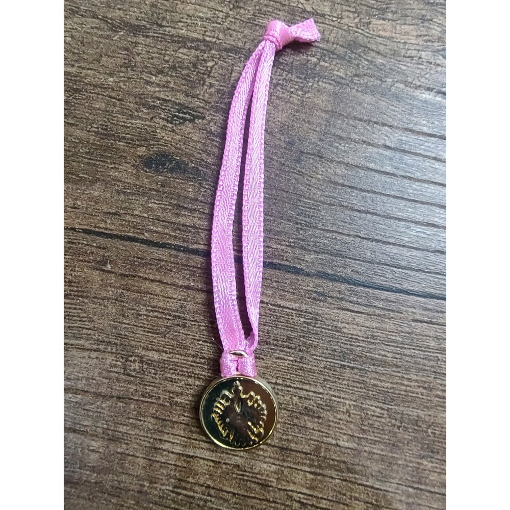 1993 Mattel Gymnast Barbie #12127 Barbie Doll Medal on Pink Ribbon Necklace Only